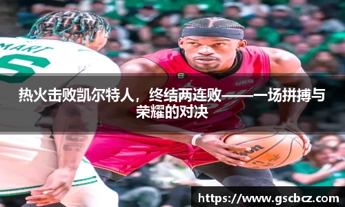 热火击败凯尔特人，终结两连败——一场拼搏与荣耀的对决